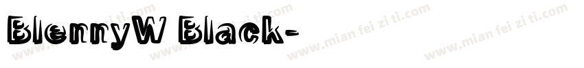 BlennyW Black字体转换